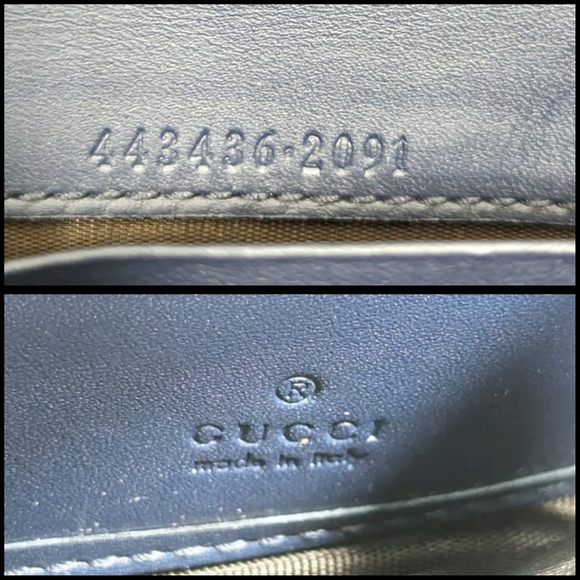 ✨️💎Rare Authentic Limited Edition Gucci marmont Denim Pearl GG Logo Long Wallet - Picture 13 of 15